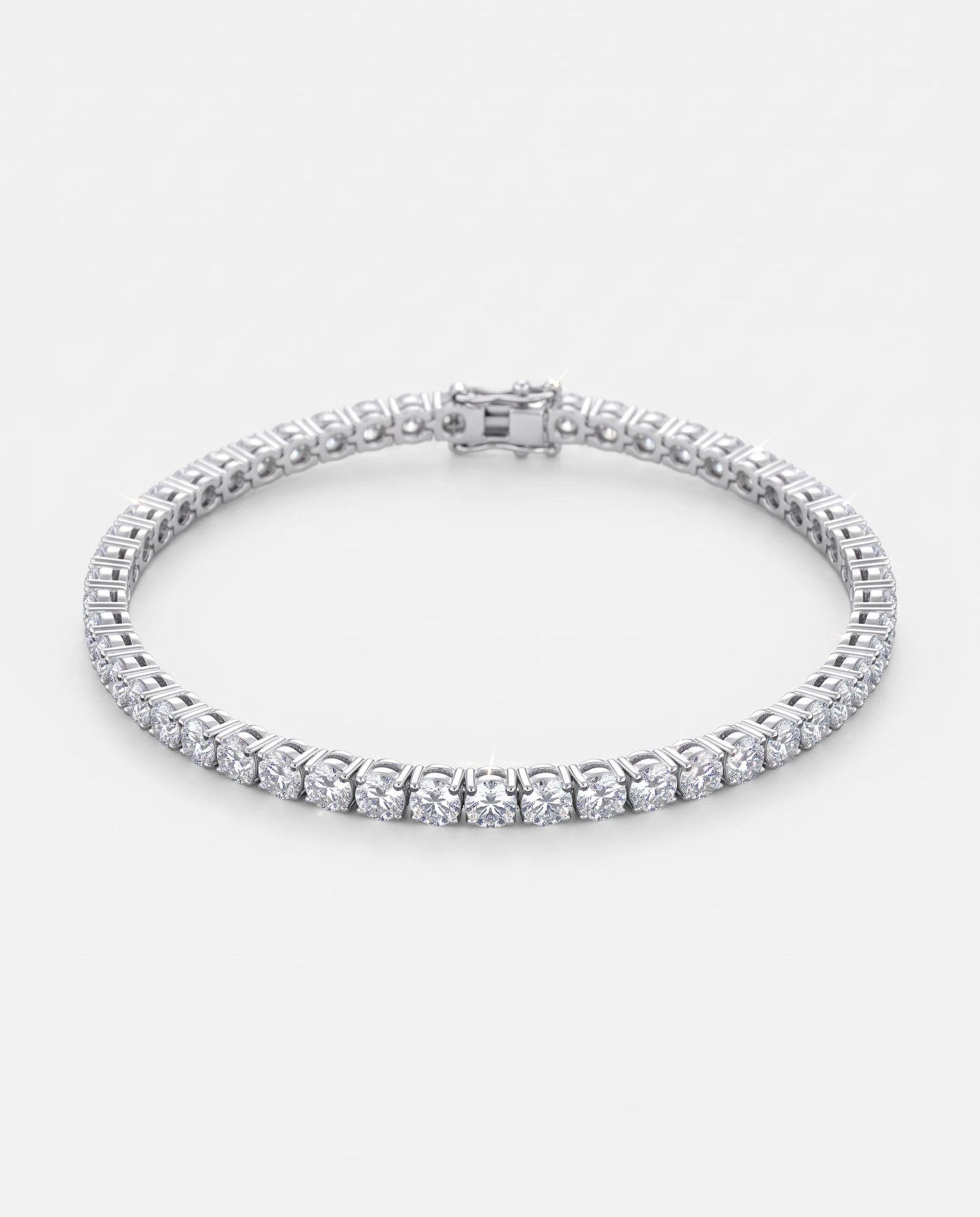 Frost Asia tennis bracelet — generated product visualization on off-white