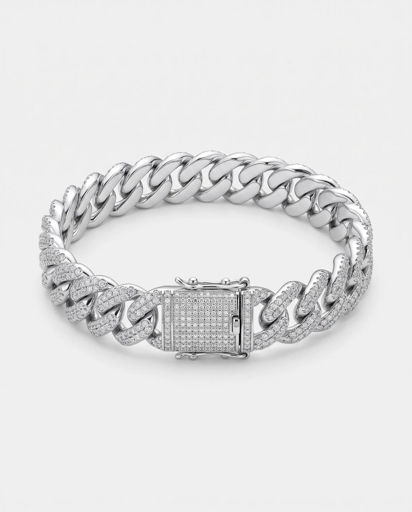 Frost Asia cuban bracelet — generated product visualization on off-white