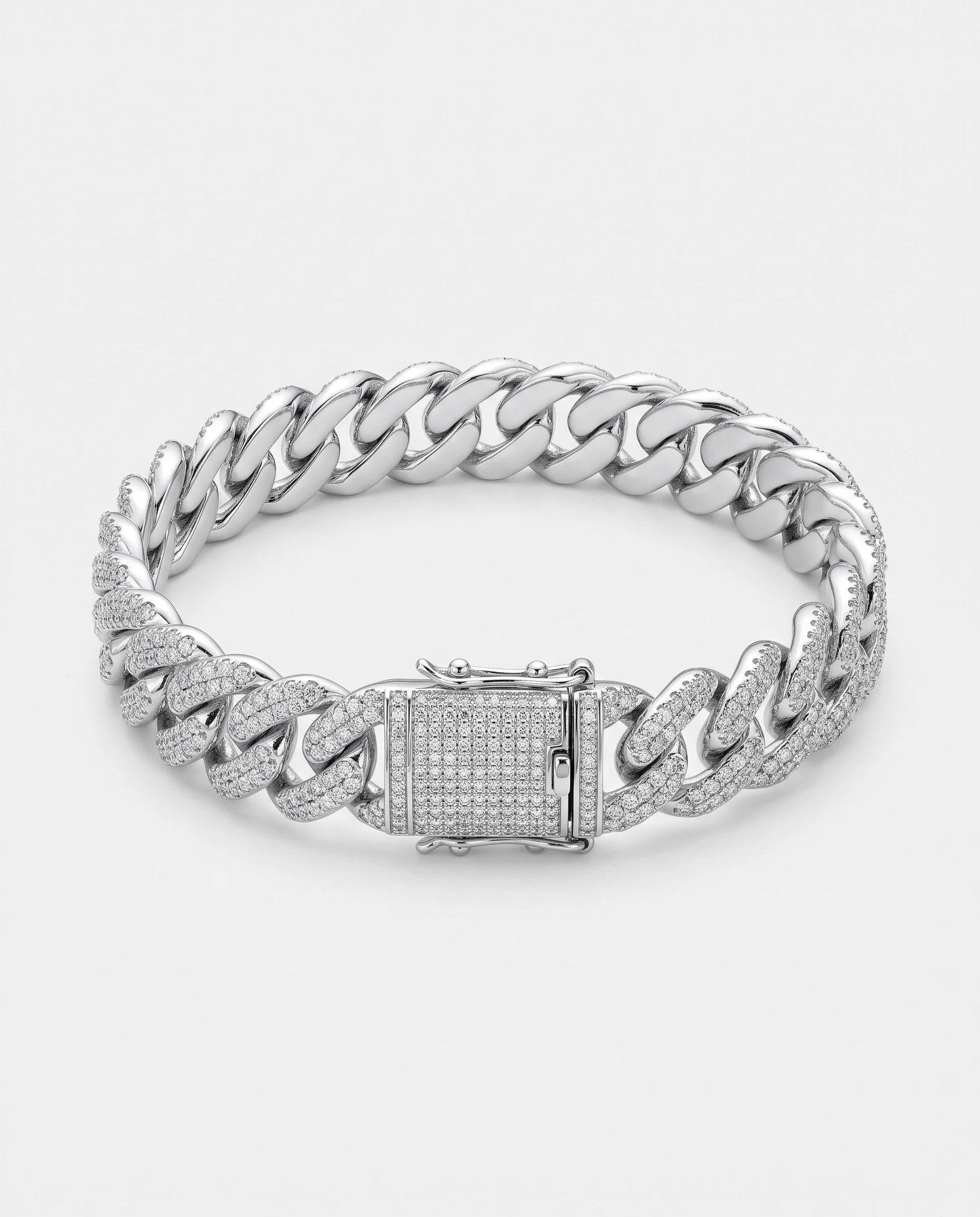 Frost Asia cuban bracelet — generated product visualization on off-white